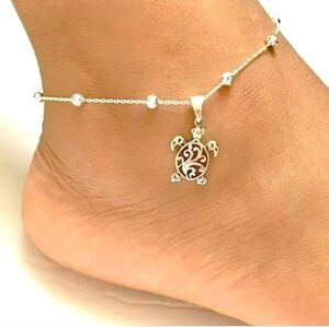 Turtle Anklet Bracelet Silver‎